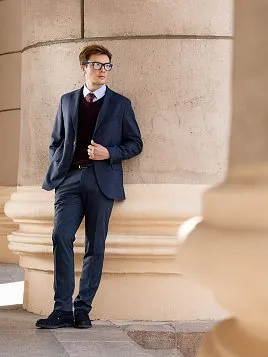 ЖИЛЕТ МУЖСКОЙ PEPLOS KN-CV-06 БОРДОВЫЙ