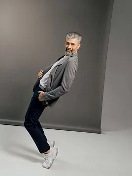 БРЮКИ МУЖСКИЕ PEPLOS P2410-SL ТЕМНО-СИНИЙ