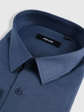 СОРОЧКА МУЖСКАЯ PEPLOS SH25242-SL ТЕМНО-СИНИЙ