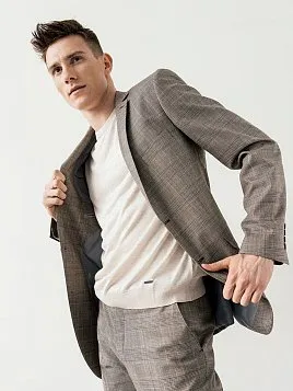 КОСТЮМ МУЖСКОЙ PEPLOS SU24137-SL БЕЖЕВЫЙ