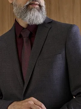 МУЖСКОЙ КОСТЮМ SU26017-R СЕРЫЙ