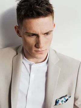 КОСТЮМ МУЖСКОЙ PEPLOS SU24126-SL БЕЖЕВЫЙ