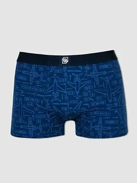 ТРУСЫ БОКСЕРЫ МУЖСКИЕ PEPLOS UW21001-BX СИНИЙ