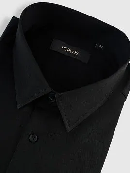 СОРОЧКА МУЖСКАЯ PEPLOS SH25151-SL ЧЁРНЫЙ