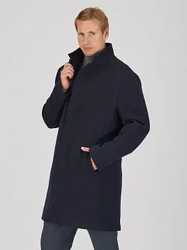 МУЖСКОЕ ПАЛЬТО OW26206-CT ТЕМНО-СИНЕЕ
