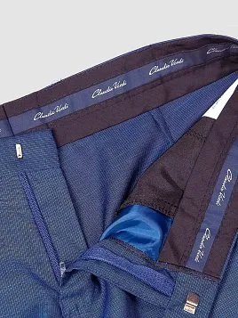 КОСТЮМ МУЖСКОЙ CLAUDIO VERD SU21033-SL СИНИЙ (ЖИЛЕТ ОТДЕЛЬНО)