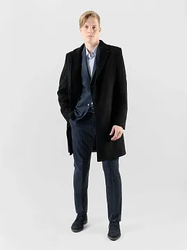 ПАЛЬТО МУЖСКОЕ PEPLOS OW2503-CT ЧЁРНЫЙ