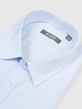 СОРОЧКА МУЖСКАЯ PEPLOS SH23067-K-SL ГОЛУБОЙ