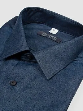 СОРОЧКА МУЖСКАЯ PEPLOS SH21143-R ТЕМНО-СИНИЙ