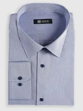 СОРОЧКА МУЖСКАЯ PEPLOS SH25072-R СИНИЙ