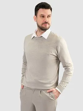 ДЖЕМПЕР МУЖСКОЙ PEPLOS KN25J063 БЕЖЕВЫЙ