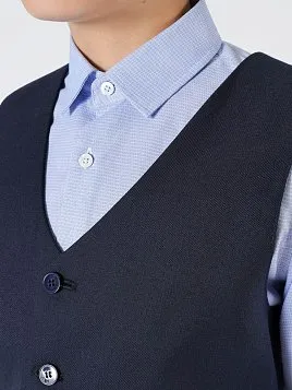 ЖИЛЕТ ДЛЯ МАЛЬЧИКА PEPLOS V23J013-350 СИНИЙ