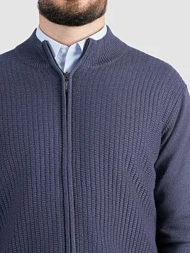 КАРДИГАН МУЖСКОЙ PEPLOS KN25C012 ТЕМНО-СИНИЙ