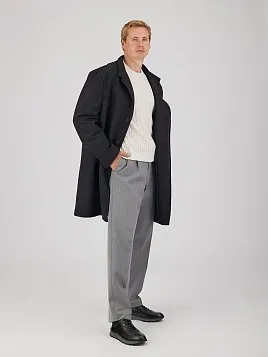 МУЖСКОЕ ПАЛЬТО OW26207-CT ТЕМНО-СЕРОЕ