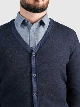 КАРДИГАН МУЖСКОЙ PEPLOS KN25C013 ТЕМНО-СИНИЙ