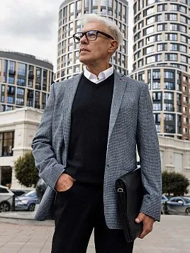 ПИДЖАК МУЖСКОЙ PEPLOS JA24116-R СИНИЙ