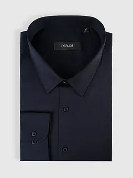 СОРОЧКА МУЖСКАЯ PEPLOS SH25145-R ТЕМНО-СИНИЙ