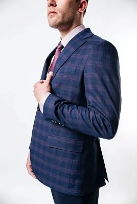 ПИДЖАК МУЖСКОЙ PEPLOS JA19023-R БОРДОВЫЙ