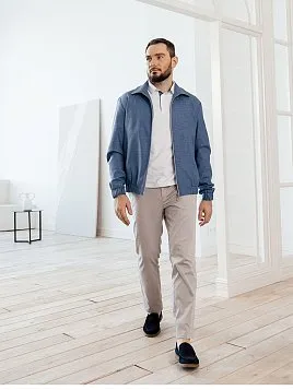 БОМБЕР МУЖСКОЙ PEPLOS JA24136-B ГОЛУБОЙ