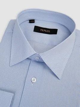 СОРОЧКА МУЖСКАЯ PEPLOS SH26064-R ГОЛУБОЙ