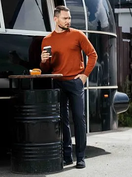 БРЮКИ МУЖСКИЕ PEPLOS TR25110-216П ТЕМНО-СЕРЫЙ