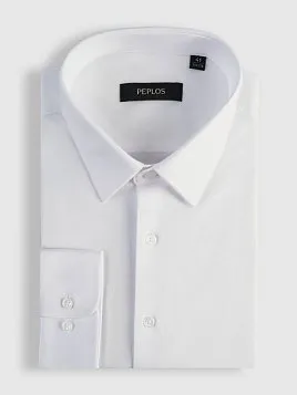 СОРОЧКА МУЖСКАЯ PEPLOS SH25008-SL БЕЛЫЙ