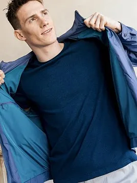 ВЕТРОВКА МУЖСКАЯ PEPLOS OW2439-SJ ГОЛУБО-СЕРЫЙ