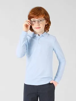 РУБАШКА-ПОЛО ДЛЯ МАЛЬЧИКА С ДЛИННЫМ РУКАВОМ PEPLOS TS22J14-P ГОЛУБОЙ
