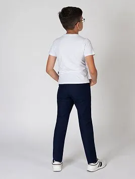 БРЮКИ ДЛЯ МАЛЬЧИКА МЛ. ШКОЛА PEPLOS P20B04-R СИНИЙ