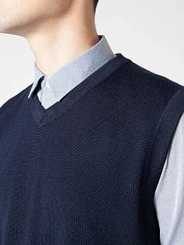 ЖИЛЕТ МУЖСКОЙ PEPLOS KN-BV-2 ТЕМНО-СИНИЙ