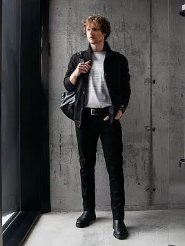 ПИДЖАК-КУРТКА МУЖСКОЙ PEPLOS JA23118 ЧЁРНЫЙ