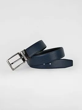 РЕМЕНЬ МУЖСКОЙ PEPLOS ДВУСТОРОННИЙ C15. BELT-22-C15-19 СИНИЙ-ЧЕРНЫЙ
