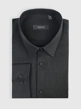 СОРОЧКА МУЖСКАЯ PEPLOS SH25154-R ЧЁРНЫЙ