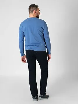 ФУТБОЛКА МУЖСКАЯ С ДЛИННЫМ РУКАВОМ PEPLOS TS24204-L ГОЛУБОЙ