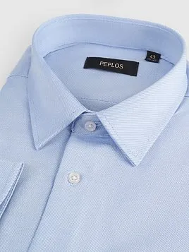 СОРОЧКА МУЖСКАЯ PEPLOS SH25074-SL ГОЛУБОЙ