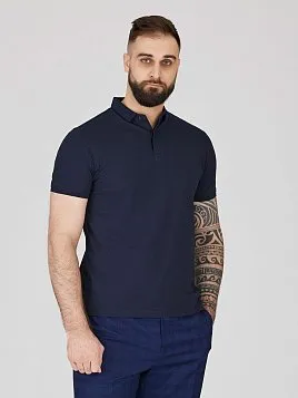 РУБАШКА-ПОЛО ИЗ ТКАНИ ПИКЕ TSP26020-LR СИНЯЯ