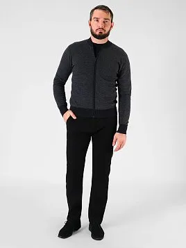 КАРДИГАН МУЖСКОЙ PEPLOS KN24С013 ТЕМНО-СЕРЫЙ