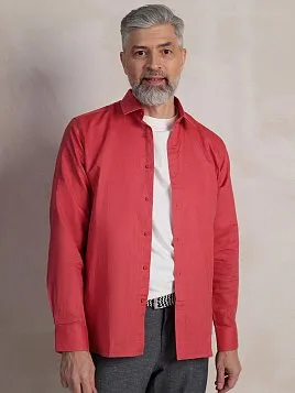 СОРОЧКА МУЖСКАЯ PEPLOS SH25223-R ОРАНЖЕВЫЙ