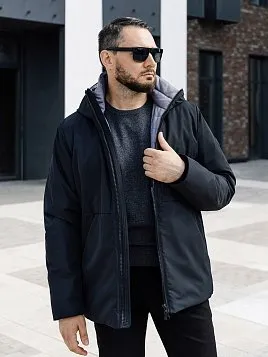 КУРТКА МУЖСКАЯ PEPLOS OW2422-DJ ЧЁРНЫЙ