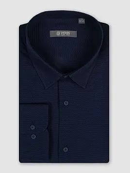 СОРОЧКА МУЖСКАЯ PEPLOS SH24141-R ТЕМНО-СИНИЙ