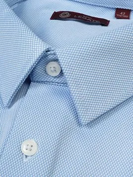 СОРОЧКА МУЖСКАЯ MAJESTIC LEGATE SH23066-SL ГОЛУБОЙ (ТРИКОТАЖНАЯ)