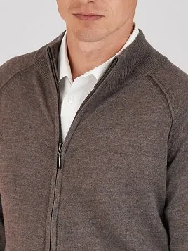МУЖСКОЙ КАРДИГАН KN26C002 КОРИЧНЕВЫЙ