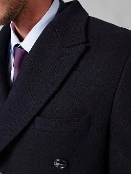 ПАЛЬТО МУЖСКОЕ PEPLOS OW2110-CT СИНИЙ