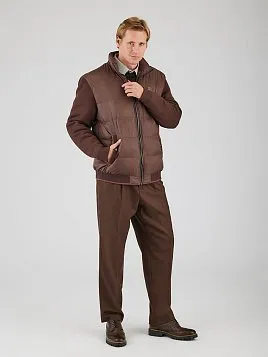 УКОРОЧЕННАЯ КУРТКА OW26108-JA КОРИЧНЕВАЯ