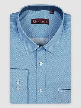 СОРОЧКА МУЖСКАЯ MAJESTIC LEGATE SH22095-R БИРЮЗОВЫЙ