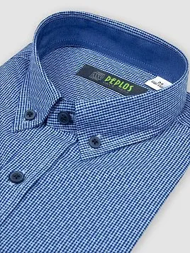 СОРОЧКА ДЛЯ МАЛЬЧИКА PEPLOS SH20J132-SL СИНИЙ