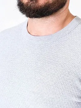 ДЖЕМПЕР МУЖСКОЙ PEPLOS KN24J014 СВЕТЛО-СЕРЫЙ
