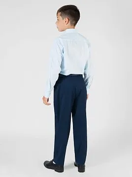 БРЮКИ ДЛЯ МАЛЬЧИКА PEPLOS TR22J023-315 СИНИЙ (Полнотные)