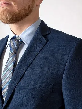 КОСТЮМ МУЖСКОЙ PEPLOS SU21012-R СИНИЙ (ЖИЛЕТ ОТДЕЛЬНО)