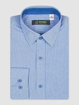 СОРОЧКА ДЛЯ МАЛЬЧИКА PEPLOS SH20J063-R ГОЛУБОЙ